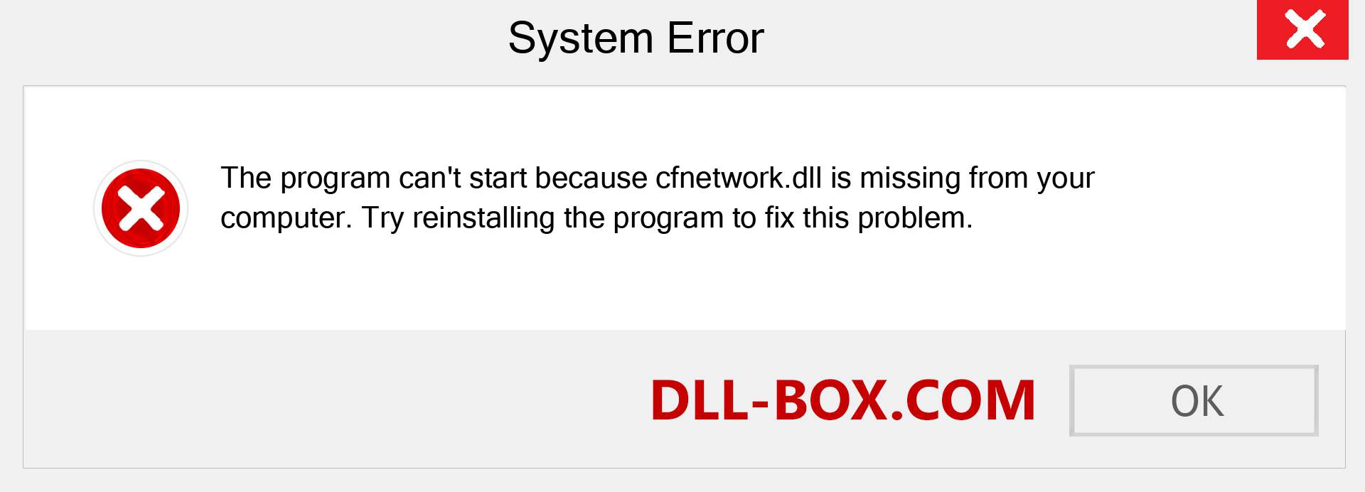  cfnetwork.dll file is missing?. Download for Windows 7, 8, 10 - Fix  cfnetwork dll Missing Error on Windows, photos, images